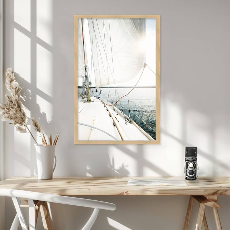 "Sale Away" Framed Textured Wall Art