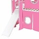 preview thumbnail 13 of 34, Twin Size Loft Bed with Storage Stairs, Tent & Tower, Solid Wood Castle-Inspired Kids Loft Bed Frame with Slide, Fence & Window