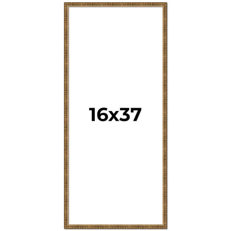 16x37 Frame Gold Picture Frame - Complete Modern Photo Frame Includes