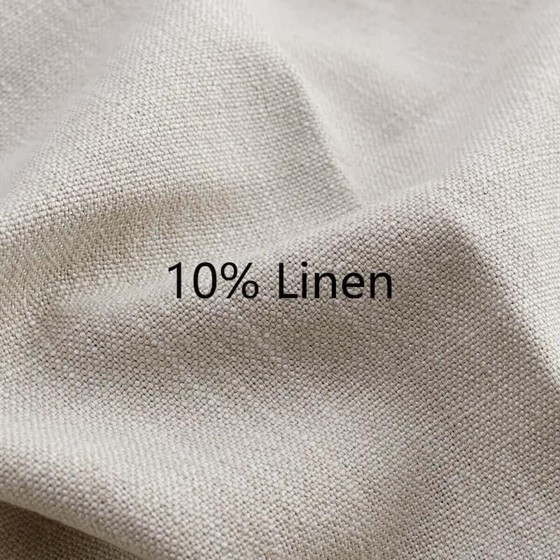 Linen Upholstered Dining Chairs With Solid Wood Legs (Set of 8)