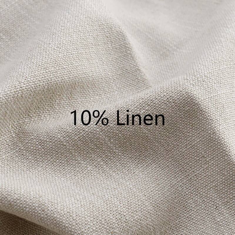 Modern Linen-Blend Parsons Dining Chairs with Solid Wood Legs