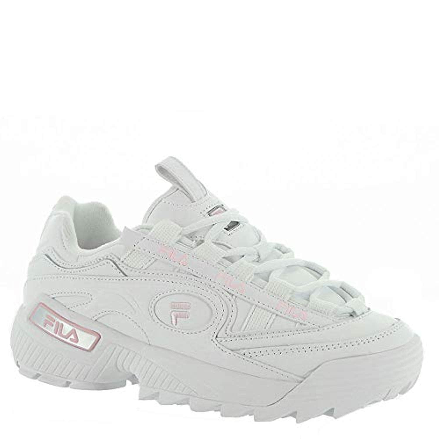 fila trainers womens white and pink