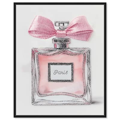 Simple Perfume Bow Canvas by Art Remedy