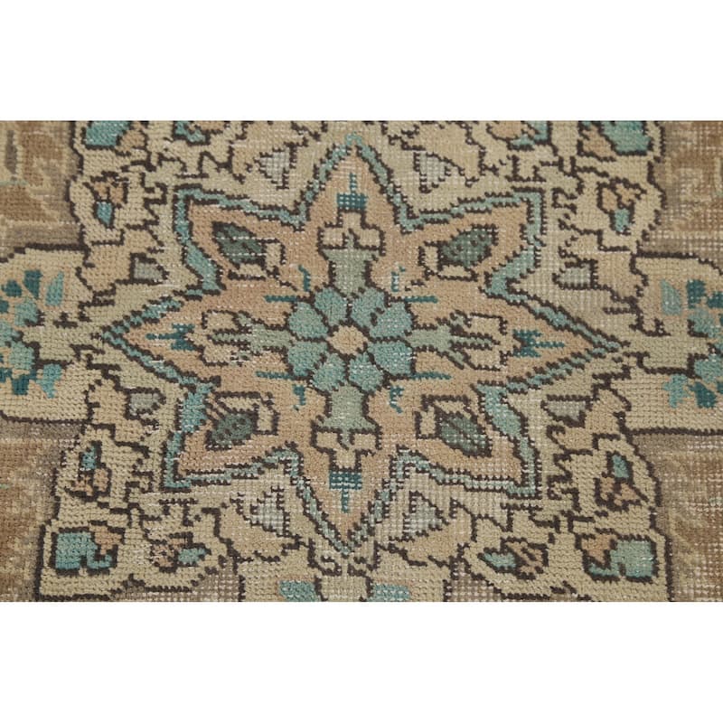 Tabriz Persian Vintage Area Rug Handmade Bedroom Wool Carpet - 6'6"x 9'9"