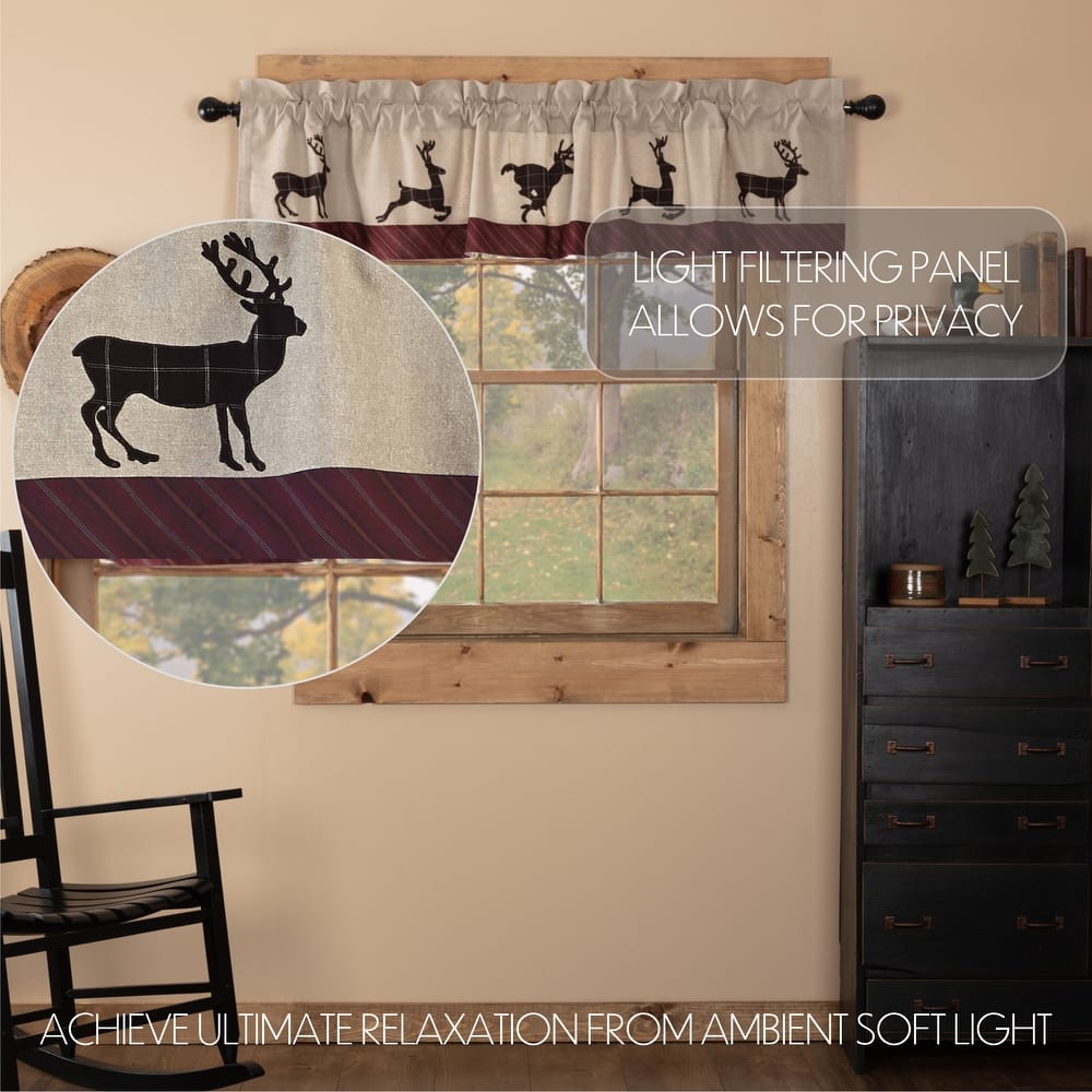 Sawyer Mill Ticking Stripe Swag Set - Swag 36x36x16 - Swag 36x36x16