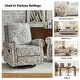 preview thumbnail 6 of 9, Roderich Farmhouse Floral Print Swivel Rocker Recliner with Rolled Arms Set of 2 by HULALA HOME