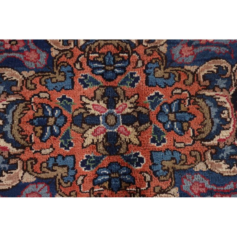 Mashad Persian Vintage Area Rug Handmade Wool Carpet - 8'6"x 11'6"