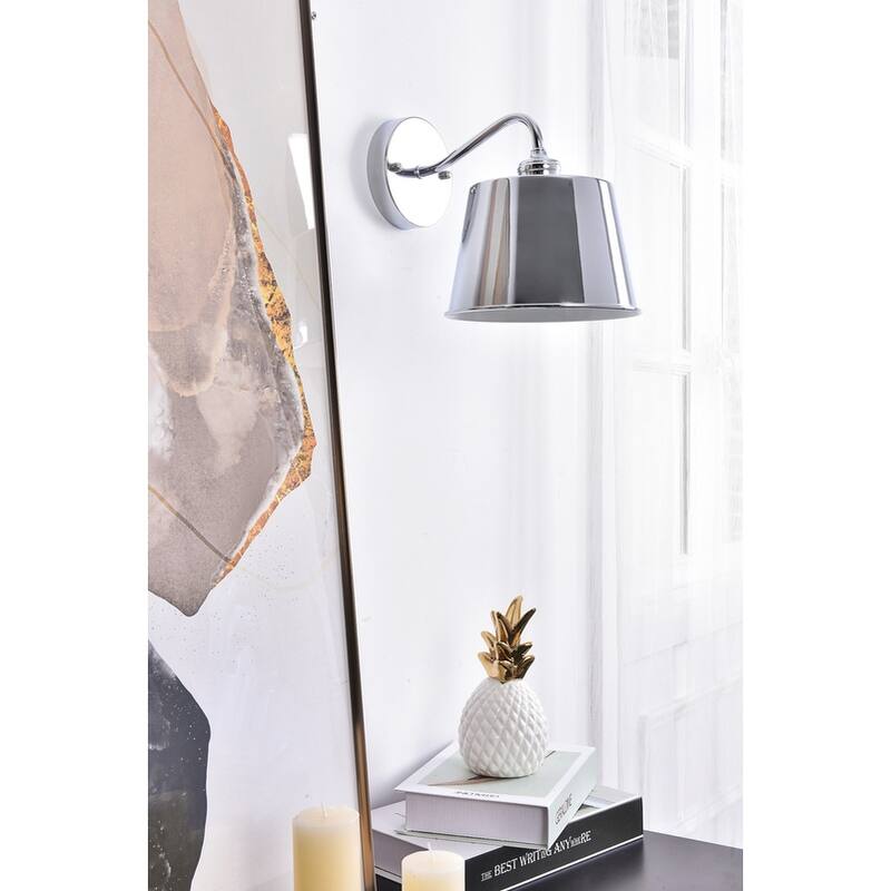 Evie 1-light Modern Tapered Cylinder Shade Wall Sconce