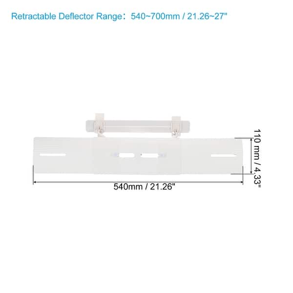 Adjustable Air Conditioner Deflector Telescopic Windshield Baffle White Bed Bath & Beyond