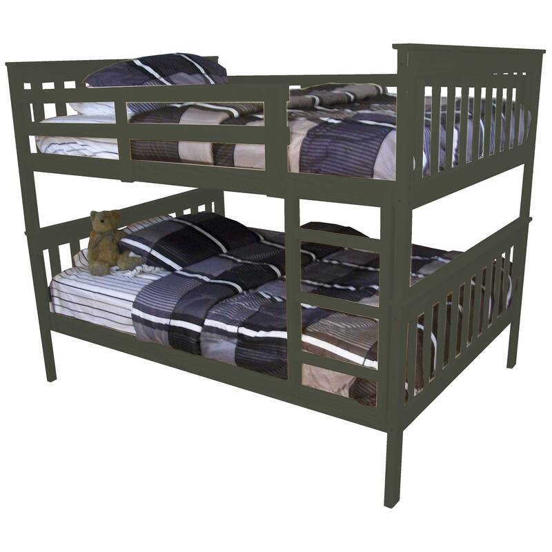 Pine Full Mission Bunkbed - Graphite