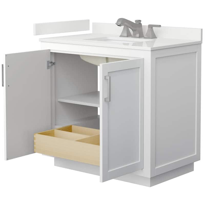 Wyndham Collection WCF292936S-QTZ-US3MXX Miranda 36" Free Standing