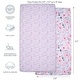 preview thumbnail 2 of 7, Bedtime Originals Floral Pink/Gray 2-Pack Fitted Crib/Toddler Sheet Set- Flower - Crib