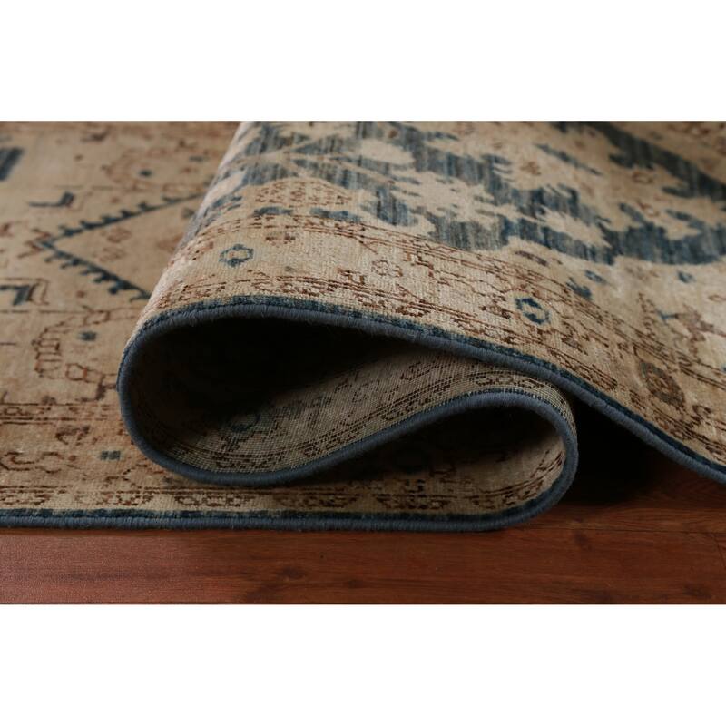 Hand Knotted Oriental 100% Wool Carpet Transitional All-Over Beige & Ivories Oushak Runner Rug - 11' 7'' X 2' 10''