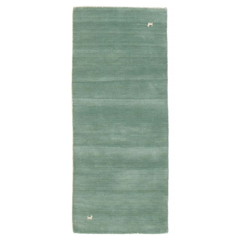 Kashkuli Gabbeh Blue Rug 2'9" x 6'6" - 2'9 x 6'6 - Light Blue - 2'9 x 6'6