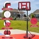 preview thumbnail 4 of 21, Roomfitters Portable Basketball Hoop with 28 Inch Backboard, Adjustable Height 4.8-7.7ft and Stable Base with Wheels