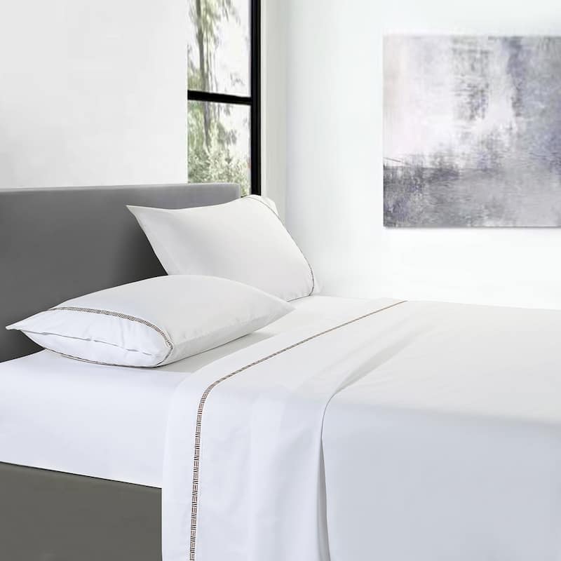 Hotel Grand Tencel Cotton Blend Sheet Set - Brown - King