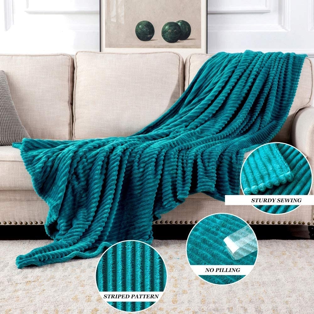 Teal and pink throw blanket online