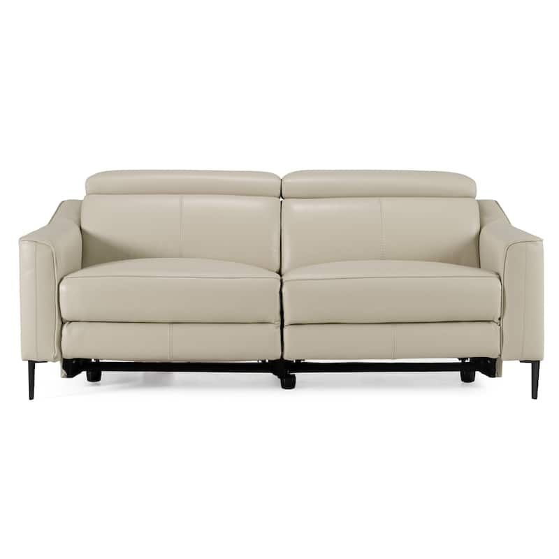 Divani Casa Eden Modern Grey Leather Sofa
