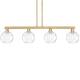 Option Brushed Brass / Clear Water Glass