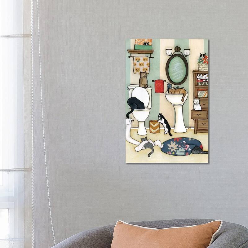 iCanvas "The Big Black Cat" by Jamie Morath Canvas Print - 26x18x1.5