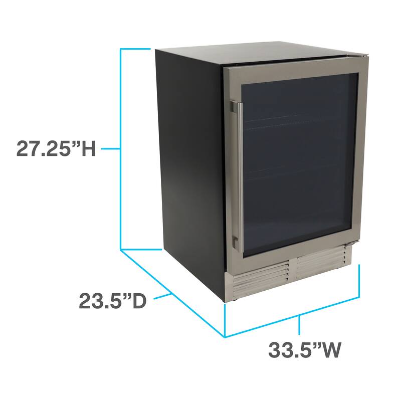 Avanti DESIGNER Series Beverage Center, 126 Can Capacity, in Stainless Steel