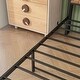 preview thumbnail 7 of 10, Twin Size Metal Bed Frame with Bookcase Headboard and Built-in Charging Station, Features Sturdy Construction