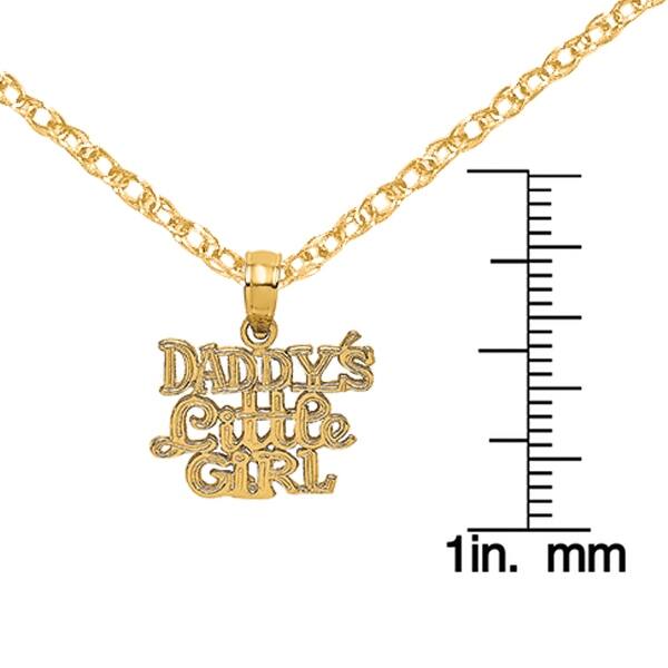 Jewelry Adviser Charms 14k Daddys Little Girl Charm Jewelry Adviser Charms 14k Daddys Little Girl Charm