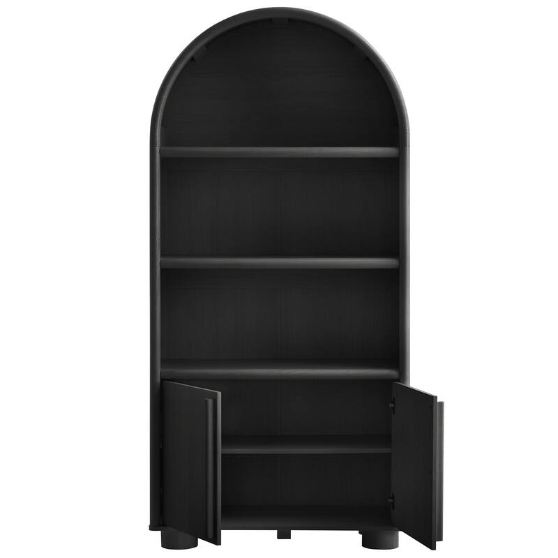 Bellamy Tall Arched Display Cabinet Bookcase