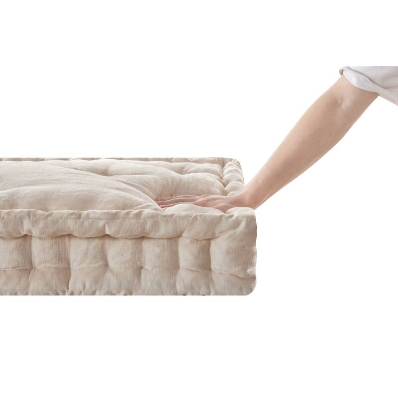 Intelligent Design Azza Poly Chenille Square Floor Pillow Cushion