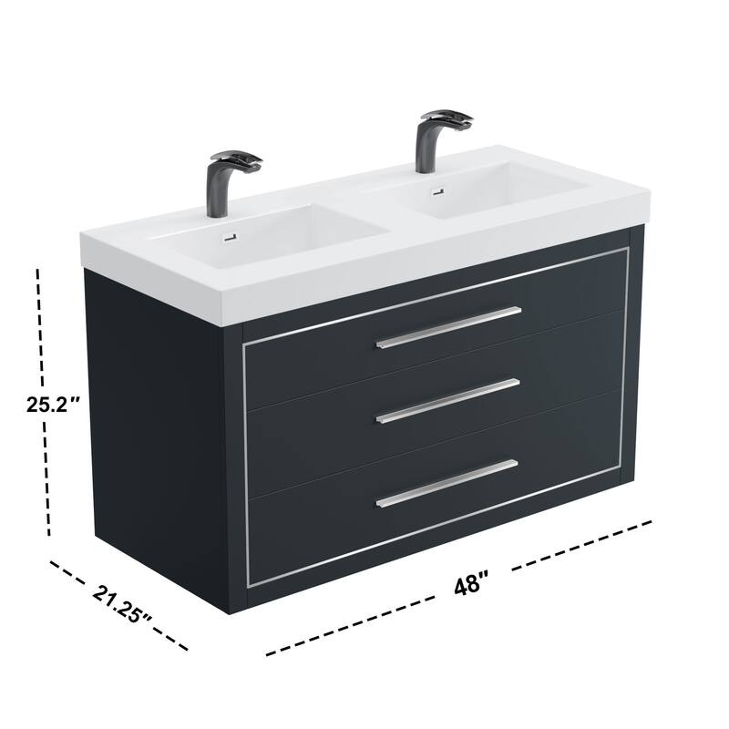 LaLa 48" Double Vanity Set