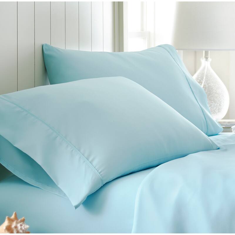 Home Collection Premium Ultra Soft 2-piece Microfiber Pillowcase Set - Standard - Aqua