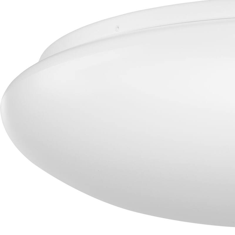 Cloud Collection 5-CCT Integrated LED White Contemporary 13.78" Medium Flush Mount Light - 13.78 in x 13.78 in x 3.75 in