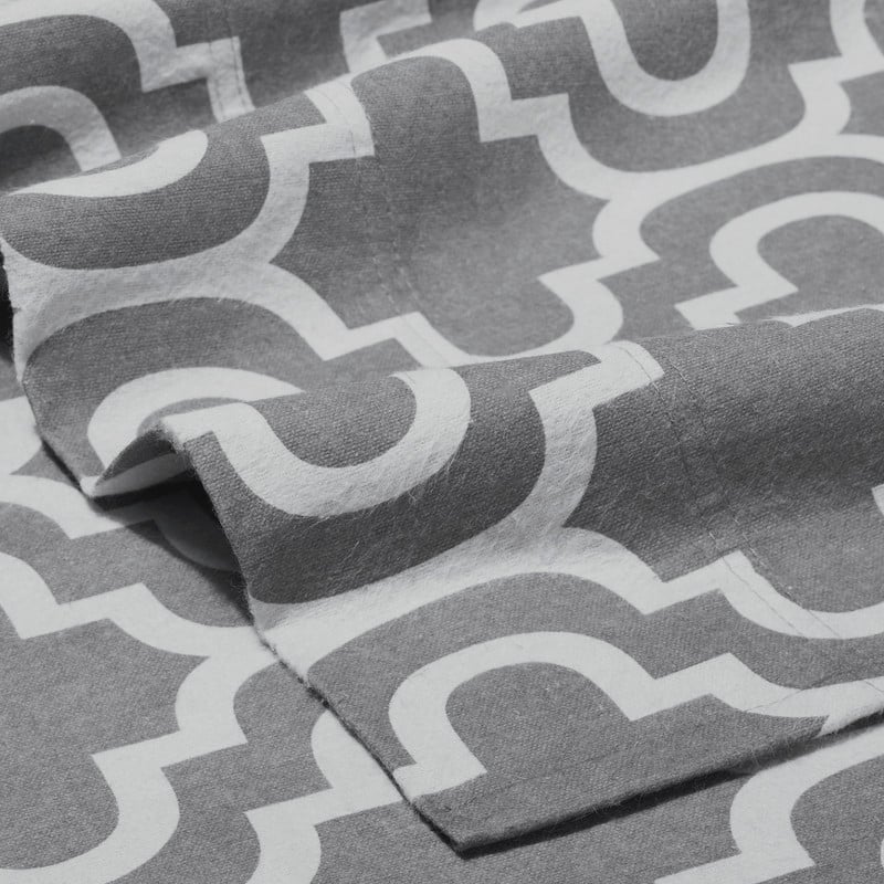 Superior All Season Brushed Flannel Trellis Pillowcase Set (Set of 2)