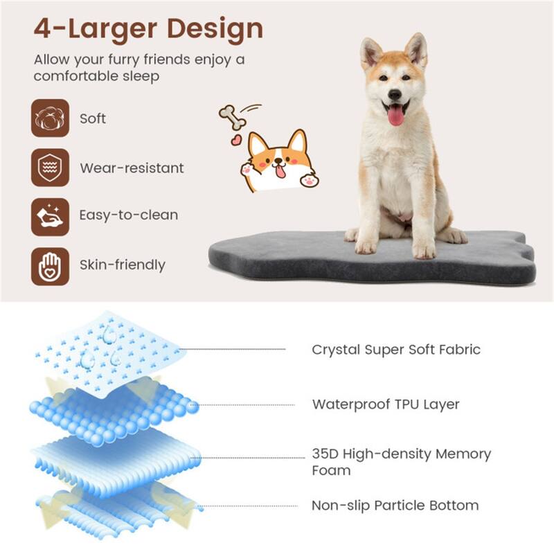 43 " Orthopedic Dog Bed For Large Dogs - Multi