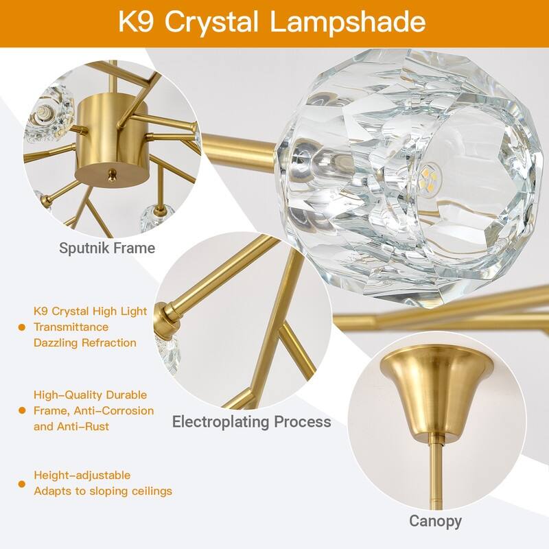 Gold Sputnik Chandeliers Modern Crystal Sputnik Chandelier Modern Crystal Pendant Light Chandelier Branches Chandeliers