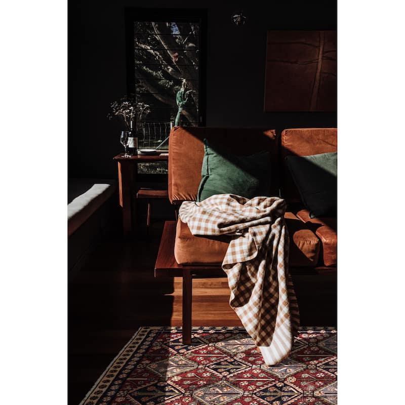 ECARPETGALLERY Hand-knotted Kayseri Vintage Red Wool Rug - 4'5 x 6'5