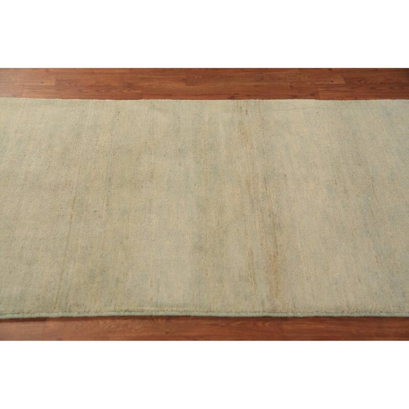 Gabbeh Oriental Runner Rug Hand-Knotted Multi-Color Wool Carpet - 2'10" x 6'7"