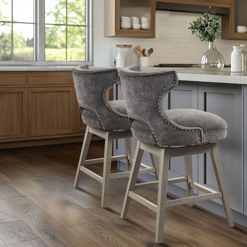 Madison Park Janet 360 degree Swivel Counter Stool