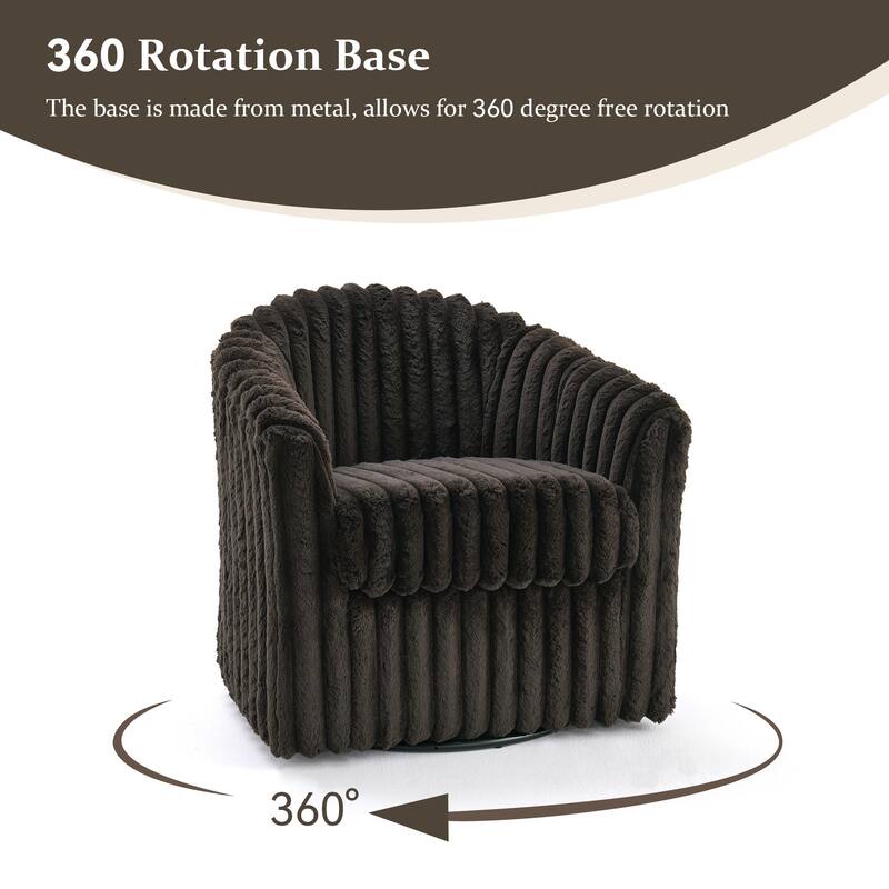 Single Sofa Armchair Swivel Barrel Chair