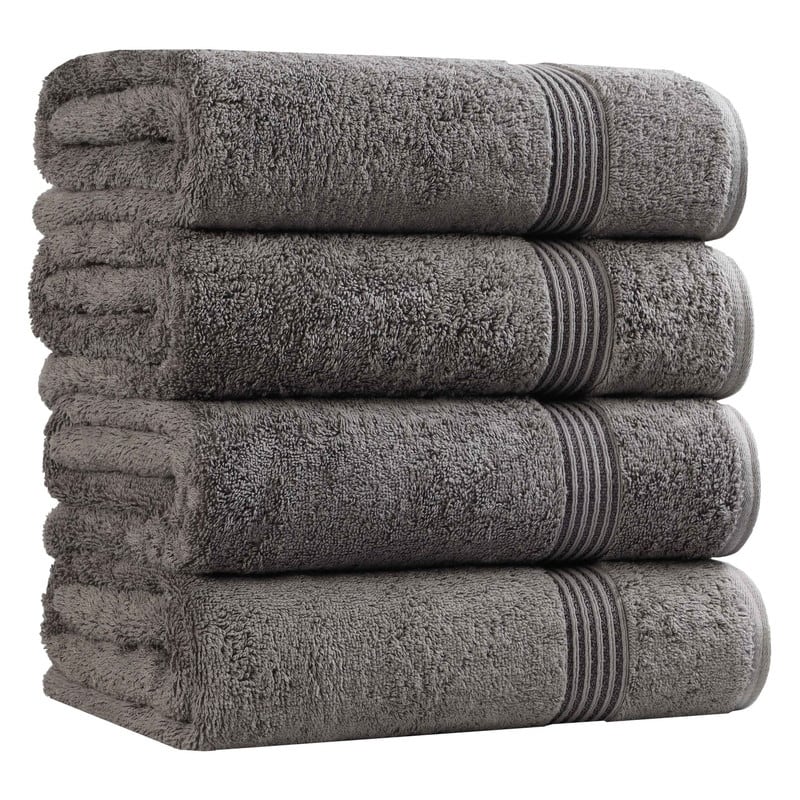 Superior Heritage Egyptian Cotton Absorbent Bath Towel Set of 4