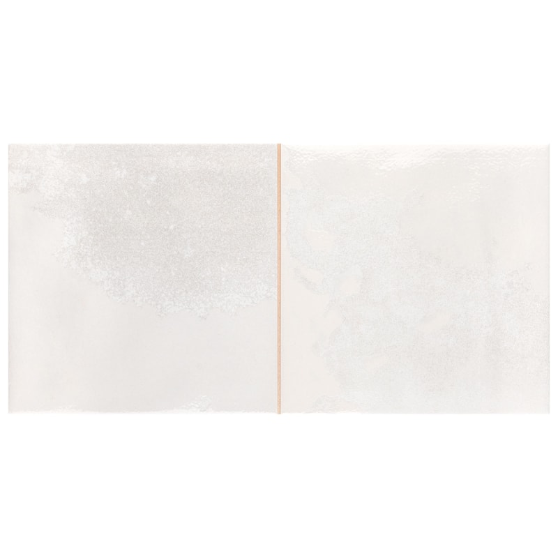 Merola Tile Kings Luxe Tradition Square White 7-7/8" x 15-3/4" Ceramic Wall Tile