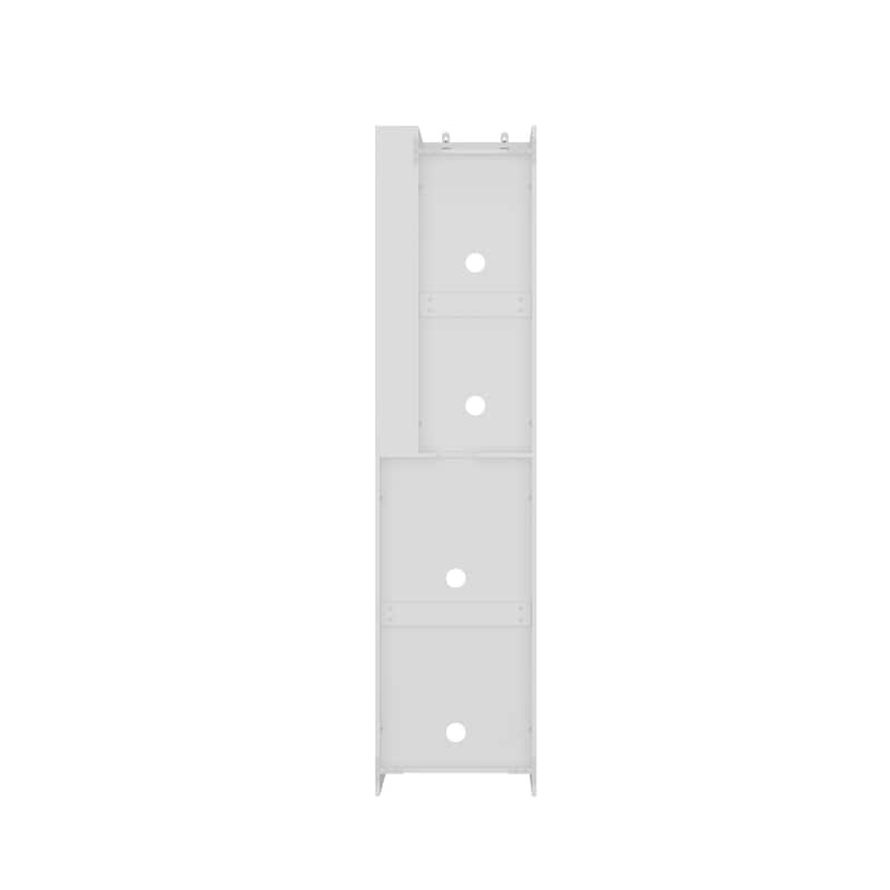 Kitchen Pantry Storage Cabinet with Cable Holes and Sliding Shelves