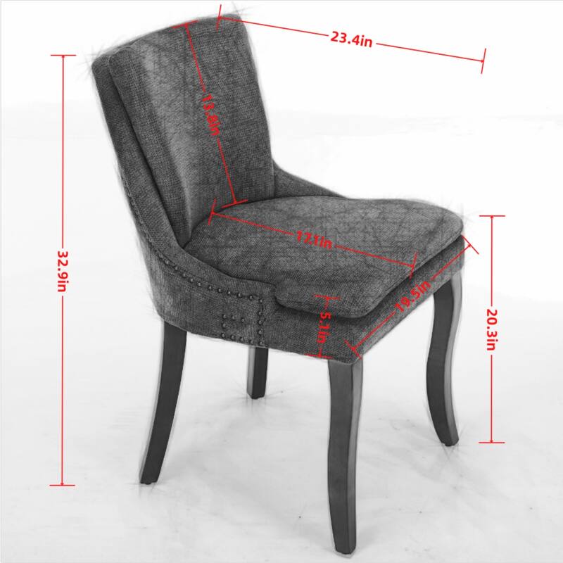 Modern Double-layer Dining Chairs Set of 2