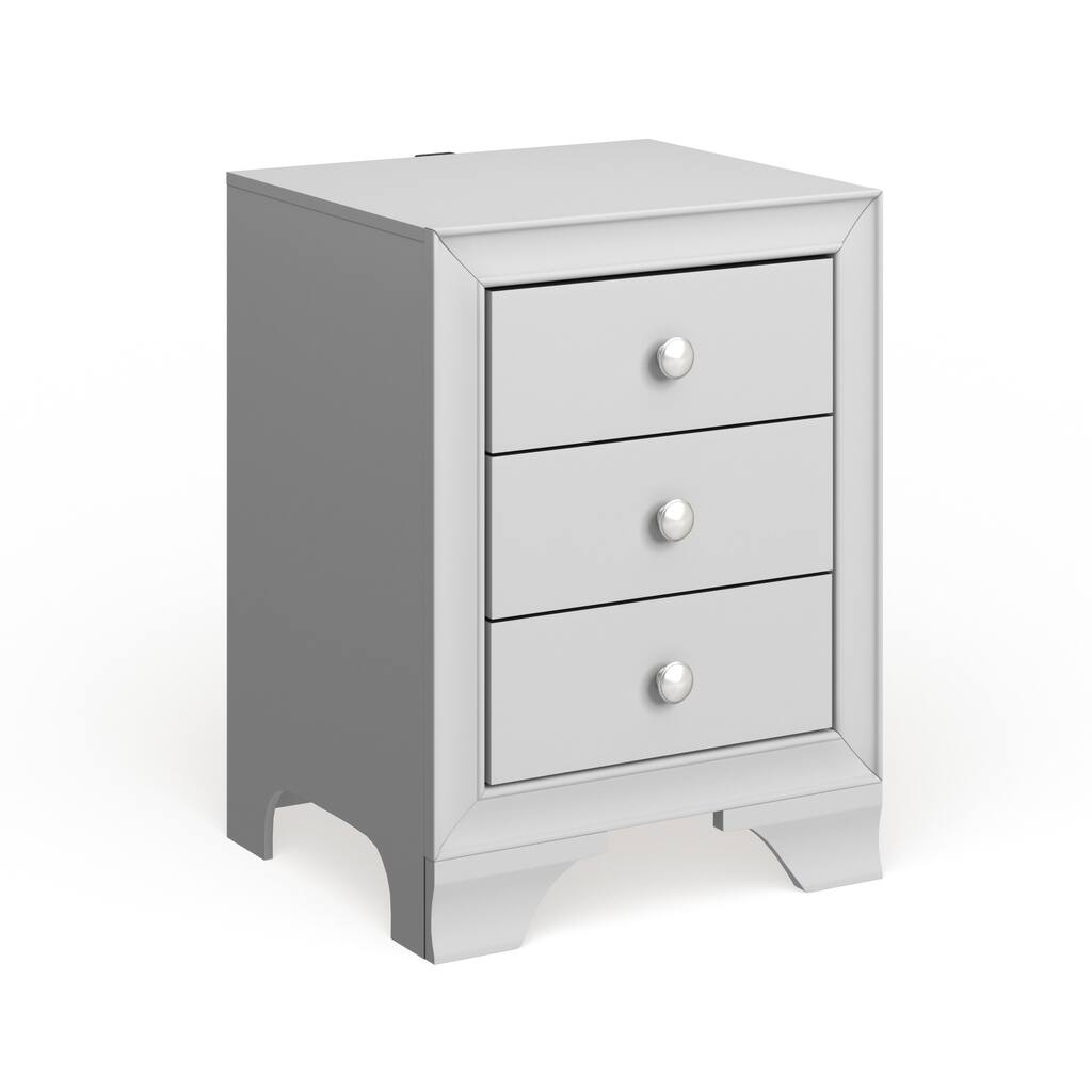 Malik 3-Drawer Nightstand with USB Powerstrip by iNSPIRE Q Junior