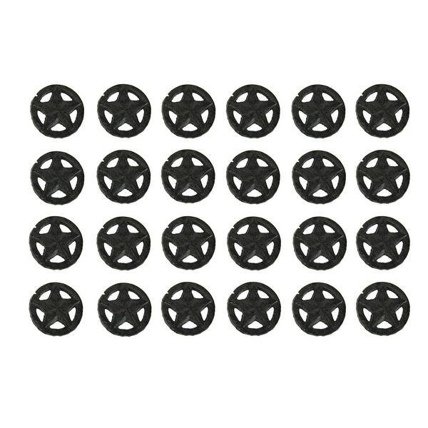 Shop Set Of 24 Rustic Brown Cast Iron Western Star Drawer Pulls