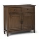 preview thumbnail 58 of 92, WYNDENHALL Hampshire 40" Wide Solid Wood Traditional Entryway Storage Cabinet - 40"w x 15"d x 36" h
