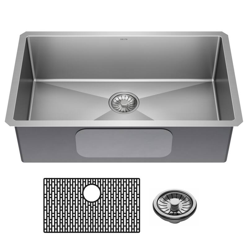 Delta 953034-30S Lenta 30” Undermount 16 Gauge Stainless Steel Single - Stainless Steel