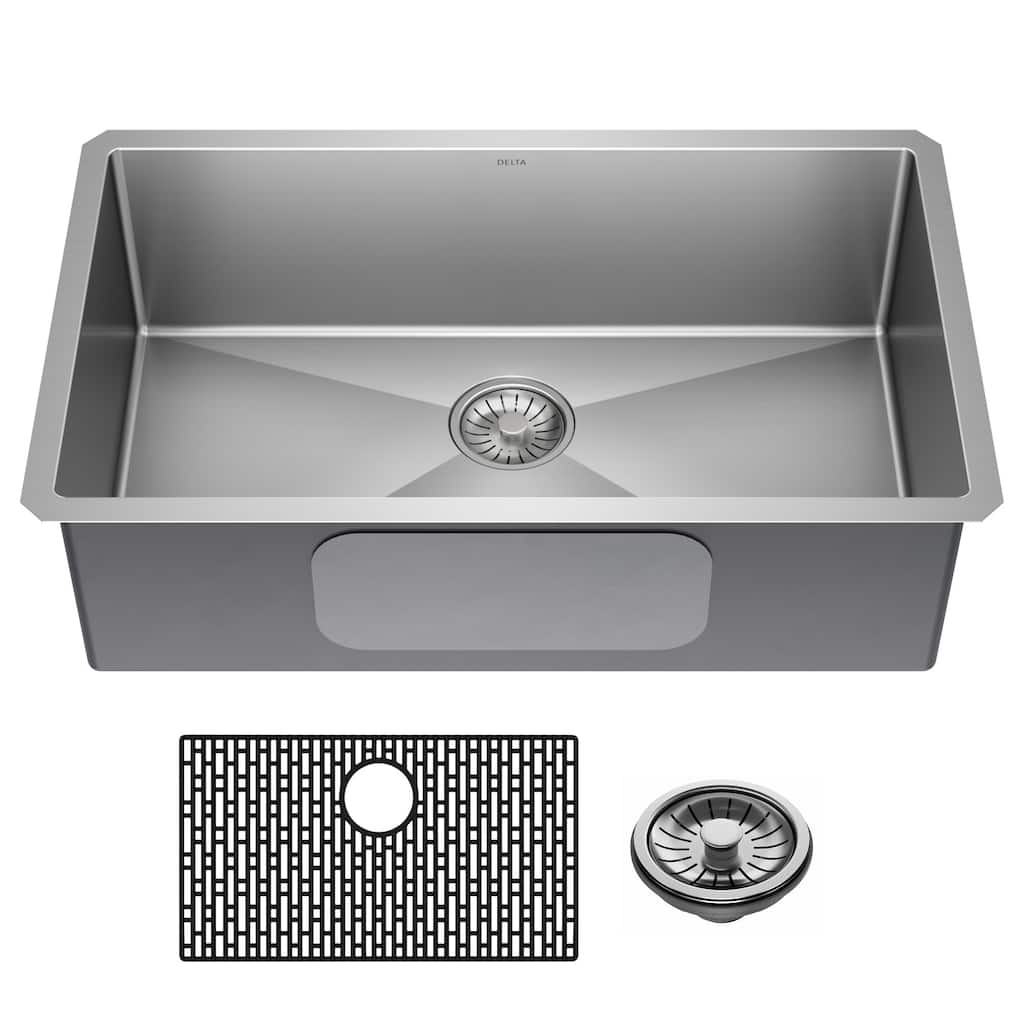 Delta 953034-30S Lenta 30” Undermount 16 Gauge Stainless Steel Single