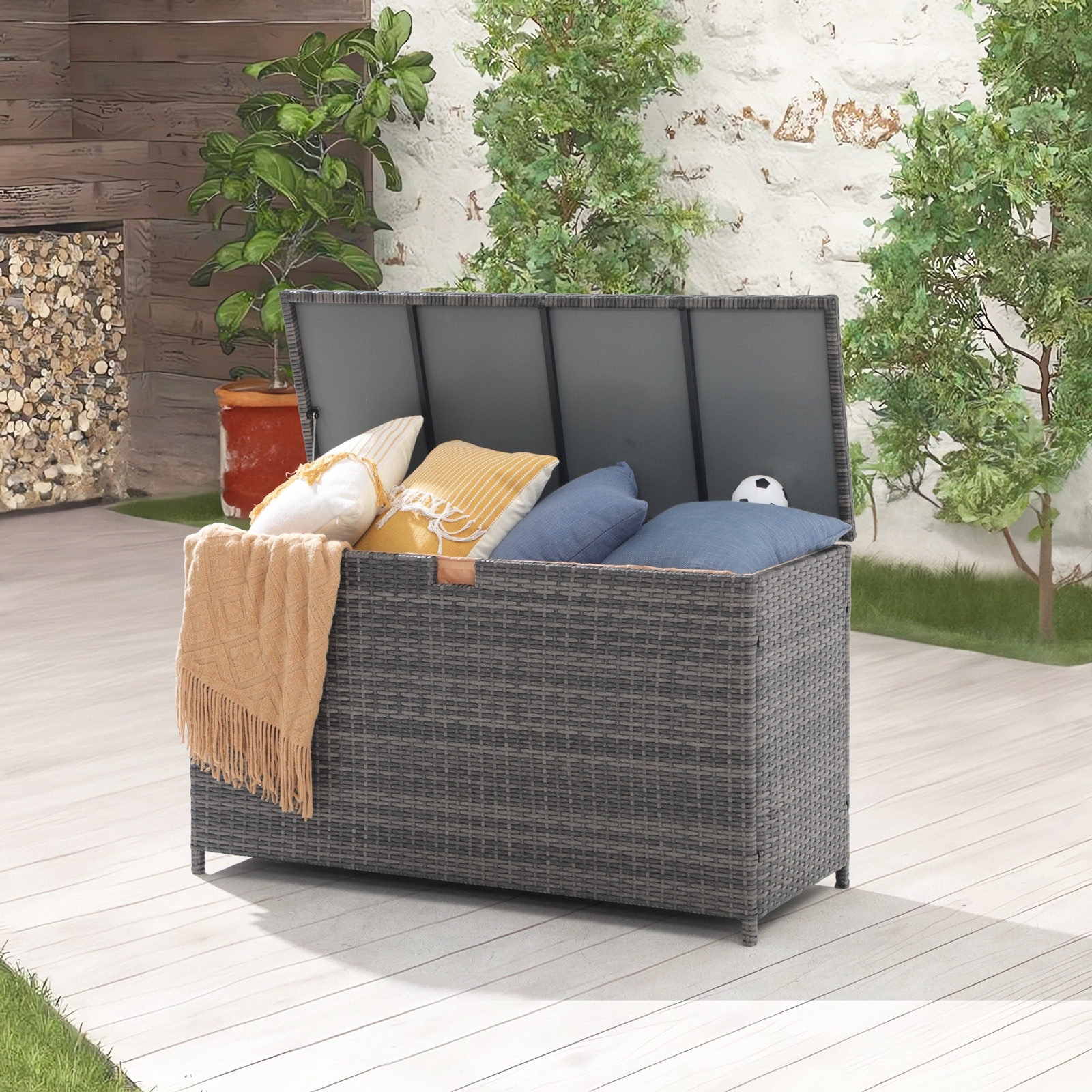 Cushion Box Garden Furniture With Storage For Cushions Bracken