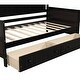 preview thumbnail 13 of 84, Arched Backrest Daybed Wood Slat Support Sofa Bed with 2 Drawers or Trundle Bed, Classic Twin Daybed Frame
